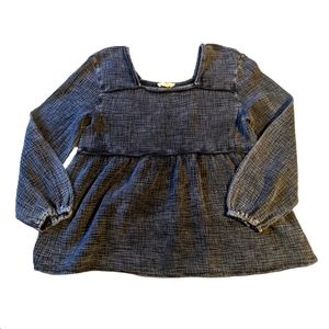 Entro Square Neckline Babydoll Top Small